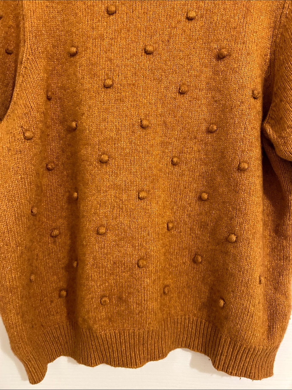 Anthropologie Pommed Pom Pom Short Sleeved Sweater Top Size XL Made in Italy - Picture 10 of 13